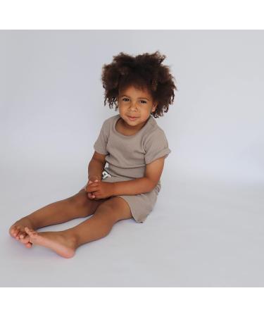 DreamBuy Ribbed Pyjama 1-2 Years Taupe | Unisex Baby & Kids Loungewear | Men's and Women's Tracksuit - Buy Online on SooperMarket.com