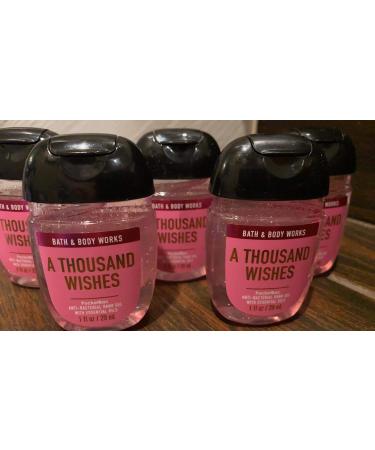 Bath and Body Works Pocketbac Hand Sanitizers A Thousand Wishes 5 Pack bundle. 1 Oz