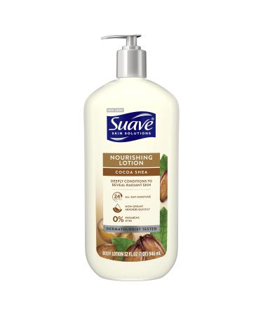 Suave Skin Solutions Body Lotion Cocoa Butter and Shea 32 oz