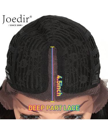 Joedir 30'' Long Wavy Synthetic Lace Front Wig with HD Transparent Lace - 130% Density (Black) - 30 Inch - Buy Online on SooperMarket.com