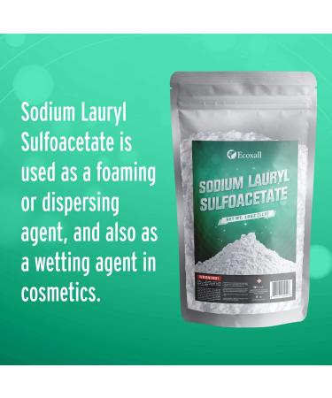 Pure Sodium Laury Sulfoacetate SLSA - 2lb - Bath Bomb Additive, Gentle on Skin, Surfactant & Latherer - Ecoxall Chemicals - Buy Online on SooperMarket.com