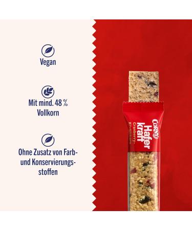 Oat Bar Corny Haferkraft Cranberry-Pumpkin Seed | Whole Grain Vegan Snack | 48x35g | International Shipping - Buy Online on SooperMarket.com
