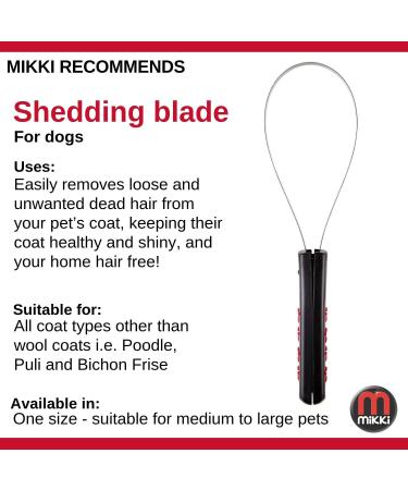 Mikki Dog Cat Deshedding Tool - Grooming Shedding Blade for Pets - Currycomb Brush - Buy Online on SooperMarket.com