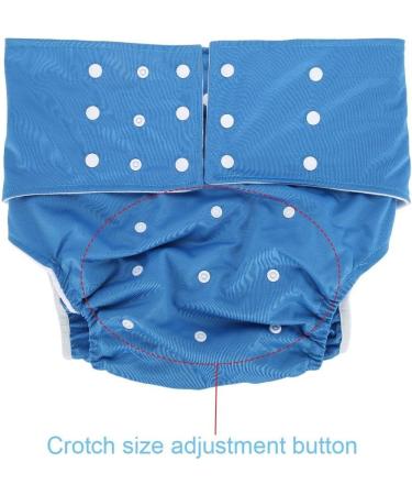 Adult Pocket Nappy Cover - Close-Fitting Reusable Diaper for Incontinence Care - Adjustable Cloth Protective Underwear for Men, Women, Teens (Dark Blue) - Buy Online on SooperMarket.com