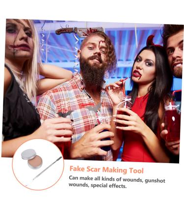 Halloween Skin Wax Effects Set | Face Painting Wax Scar Wax & Makeup Accessories for Spooky Looks - Buy Online on SooperMarket.com