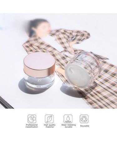 Yosoo Round Clear Jar 4Pcs 50g - Reusable Cream Jars for Cosmetics, Samples, Herbs - Buy Online on SooperMarket.com