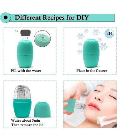 Ice Face Roller Ice Roller for Face and Eyes Face Ice Roller for Eye Puffiness Brighten & Tighten Skin Icing The Skin Remove Fine Lines Shrink Pores Enhance Skin Elasticit - Black (Green) - Buy Online on SooperMarket.com