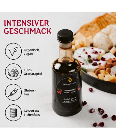 Madame Ch ri Granathapfels Syrup - 250ml 100% Pomegranate Extract from Turkey for Salad Dressing Marinade & Drinks - International Shipping Available - Buy Online on SooperMarket.com