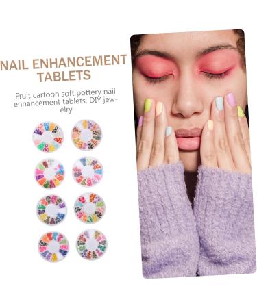 Angoily 8 Boxes Soft Pottery Diy Fruit Nail Art Slice Nail Art Slices Bulk Diy Lip Gloss Clay Fruit Slices for Nail Fruit Slices Manicure Polymer Clay Patch Sticker 3d - Buy Online on SooperMarket.com