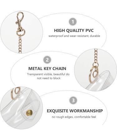 VALICLUD Clear Lipstick Keychain 2 Pack - Chapstick Holder with Clear Cap - Buy Online on SooperMarket.com