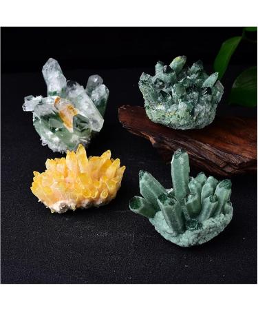 Natural Crystal Cluster Ore Specimens Yellow Green Quartz Reiki Stone Raw CrystalsHome Decor Collect Gifts Ornaments 1PCS Decoration Primary Stones and Minerals (Color : A Yellow Size : 500-550g) 500-550g A Yellow - Buy Online on SooperMarket.com
