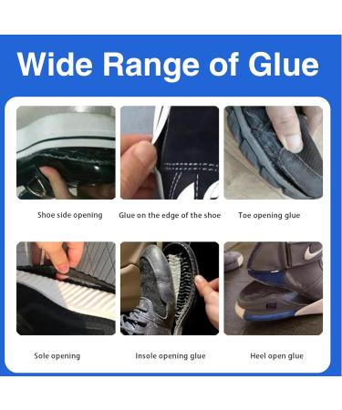 FunnAura 60ml Transparent Shoe Goo Non-Hardening Shoe Glue Sole Repair Waterproof for Repairing Worn Shoes with 2PCS Rubber Band - Buy Online on SooperMarket.com