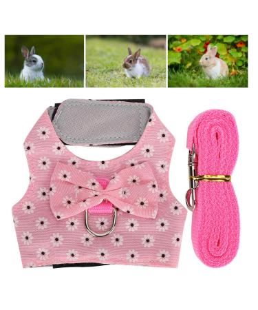 Qinlorgon Hamster Leash Leash Harness Lead Leash Rabbit Harness Small Animal Accessories Robust for Rabbits Pets(L)