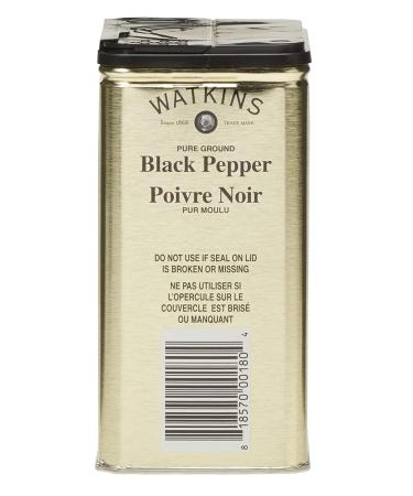 Watkins Gourmet Spice Tin - Pure Ground Black Pepper 6 oz. Tin - 1-Pack - Buy Online on SooperMarket.com