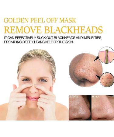 Gold Foil Peel-Off Mask | 98% Gold Anti-Aging Facial Mask for Deep Cleansing & Fine Line Reduction | Ideal for All Skin Types - Buy Online on SooperMarket.com