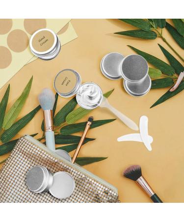 Belicoo 24-Piece Aluminum Empty Pots - 20ml Travel Cream Jars with Screw Caps for Cosmetics Lotion and Candles - Silver - Buy Online on SooperMarket.com