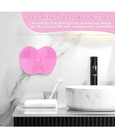 Silicone Sponge Brush Mat for Cosmetics with Suction Cup Cleaning Make Up Tool Silicone Silicone Pad for Makeup Brushes for Cleaning Makeup Brushes - Buy Online on SooperMarket.com