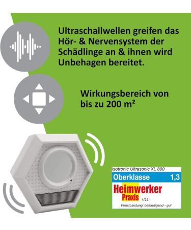 ISOTRONIC MAUS Distributor: Ultrasound & Light Mouse Defense | Chemical-Free Rat Control | Safe for People & Pets | 3-Pack Set - Buy Online on SooperMarket.com