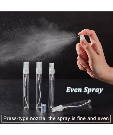 Benecreat 25 Pack 10ml Mini Fine Fog Spray Bottles - Transparent Glass Travel Atomizers for Perfume & Cosmetics - Buy Online on SooperMarket.com
