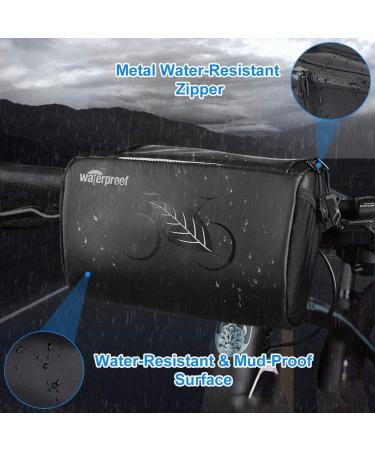 WOTOW 3L Bike Handlebar Bag with Phone Holder - Waterproof Front Basket Pack for Outdoor Cycling - Buy Online on SooperMarket.com