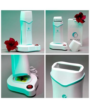 Mapeau Wax Warmer for Roll-On Cartridges | Rechargeable Waxing Device & Charging Station - Buy Online on SooperMarket.com