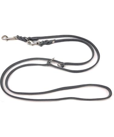 Premium Adjustable Dog Liner for Small & Large Dogs - 2m 2.40m 2.80m 3.50m 5m | Double Linen 12mm Gray - Buy Online on SooperMarket.com