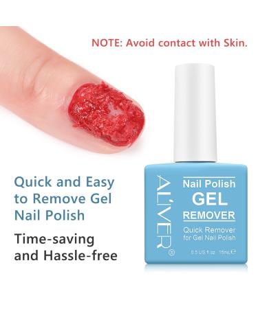 Gel Polish Remover 15ml - Quick, Clean, and Harmless Soak-Off Gel Nail Polish Remover - Easy to Use, Gentle on Nails - Buy Online on SooperMarket.com