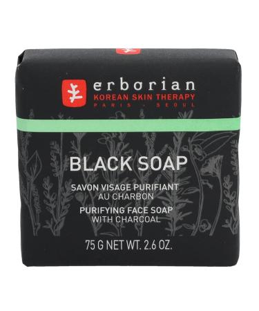 Erborian Black Purifying Face Soap with Charcoal - Korean Skincare | 2.6 oz - International Shipping Available - Buy Online on SooperMarket.com