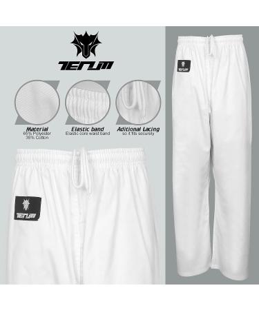 TENUM Lightweight Karate Gi Uniform for Kids & Adults - 8oz, Belt Included - Sizes 00/3'11 - 4'2 - Buy Online on SooperMarket.com