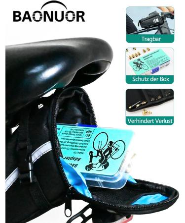 Baonuor Bicycle Valve Adapter Set - French & Schrader Valve Adapter for Easy Pumping | Universal Bicycle Air Pump Solution - Buy Online on SooperMarket.com