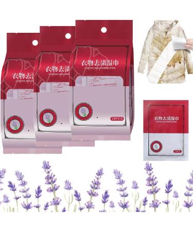 Portable Emergency Stain Remover Wipes Clothes Stain Removal Wipes Stain Removal Wet Wipes Individual Wrapped Cleaning Wipes Stain Remover Wet Wipes For Laundry Dry Cleaning Wipes (3Box)