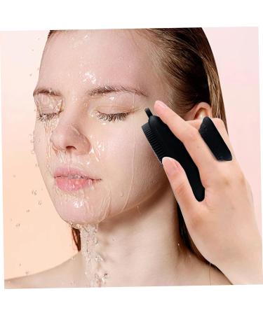 Soft Silicone Face Scrubber - Waterproof Exfoliator 2.6x2.6 Manual Facial Cleansing Brush with Non-Slip Handle for Optimal Skin Care - Buy Online on SooperMarket.com