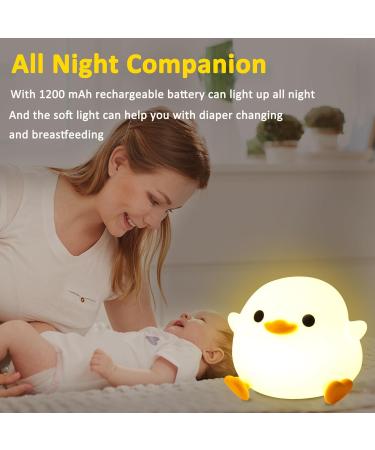 Cute Duck Night Light for Nursery - Touch Control, Rechargeable, Dimmable - Perfect Gift for Boys and Girls - DoDo Duck - Color 2 - Buy Online on SooperMarket.com