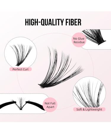 Higu Clace DIY Lash Extension Kit - 200pcs D Curl Individual Lashes 8-18mm Waterproof Bond & Seal Tweezers for Home Use - 3 Count Eyelash Extension Kit - Buy Online on SooperMarket.com