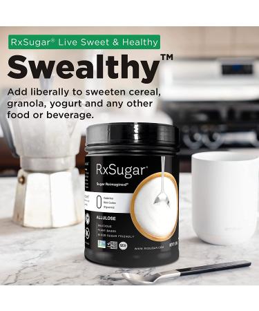 RxSugar Plant-Based Crystal Sugar 16oz | 0 Calorie, 0 Net Carbs | Keto & Diabetes-Safe, Non-GMO, Gluten-Free - Buy Online on SooperMarket.com