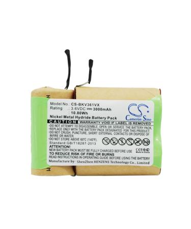 Battery Replacement for Black&Decker V3610P V3603 V3610V V3610 V3610G V3600 5100363-03
