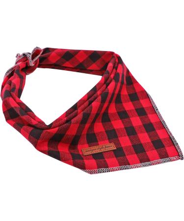 Buy Unique Style Paws Dog Collar - Washable Cotton Neck Triangle for Small & Large Dogs and Cats (1-Pack) - Black/Red - Buy Online on SooperMarket.com