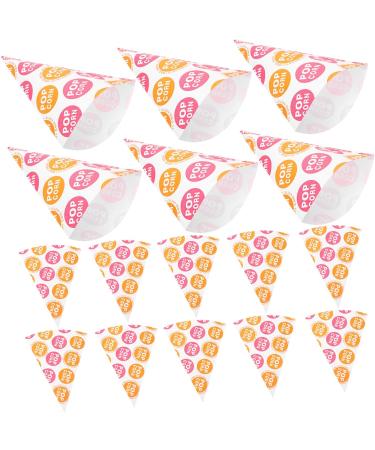 Didiseaon 150 Pcs Popcorn Bag Party Wedding Cone Bags Christmas Gift Bags Cone Treat Bags Popcorn Servings Bags Popcorn Cone Bags Popcorn Cones Bags Clear Goody Bag Child Mini Snack Paper - Buy Online on SooperMarket.com