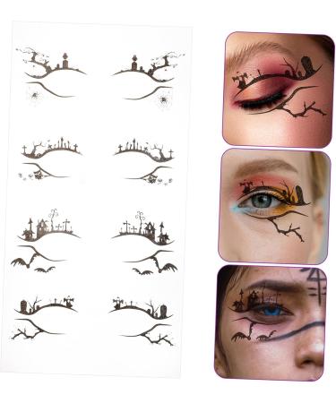 Healeved 4 Pairs Halloween Temporary Eyeliner Stickers Stickers Eyeshadow Temporary Eyeliner Decals - Buy Online on SooperMarket.com