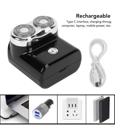 Mini Rotary Beard & Body Hair Trimmer - Cordless Portable Type C Charging | Ideal for Home & Travel Grooming - Buy Online on SooperMarket.com