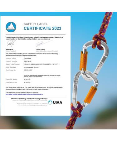 3-Piece UIAA Certified 25KN Auto-Locking Carabiner Set - Versatile Climbing Equipment for Hammocks Swings & Dog Leashes - Buy Online on SooperMarket.com