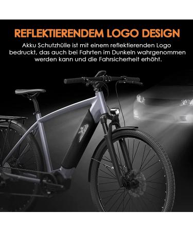 Arkham Waterproof E-Bike Battery Protective Cover with Reflectors - Neoprene Accessories for 30-38cm Frame - Buy Online on SooperMarket.com