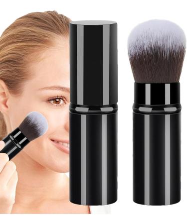 Makeup Brush for Foundation - Multipurpose Telescopic Cosmetics Brushes | Portable Face Makeup Brushes Beginner Friendly Powder Brush for Home Travel Black - Buy Online on SooperMarket.com