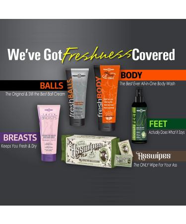 Fresh Body FB - Fresh Breasts Anti-Chafing Lotion 3.4 FL Oz + On-The-Go Travel Size Packet (15 Pack) | Women's Soothing Lotion to Powder - Buy Online on SooperMarket.com