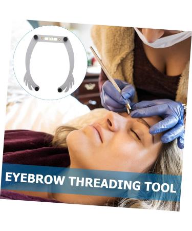 Beavorty 3pcs white outfit eye brow shaping kit eyebrow ruler mapping eyebrow line aluminum alloy - Buy Online on SooperMarket.com