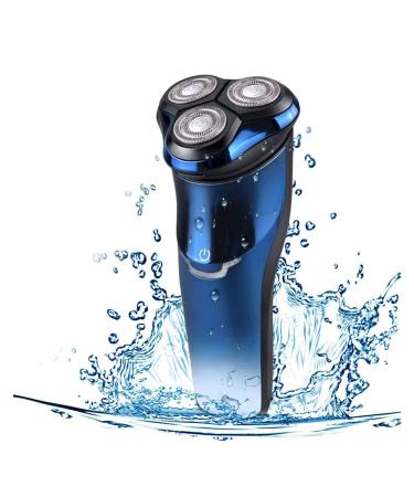 GeRRiT Electric Shaver Rechargeable Electric Shaver with Pop-Up Trimmer IPX7 Waterproof Shavers Rechargeable 3D Rotary Razor Shaver