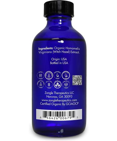 Organic Witch Hazel (Hamamelis Virginiana) 4oz - USDA Certified | Zongle - Buy Online on SooperMarket.com