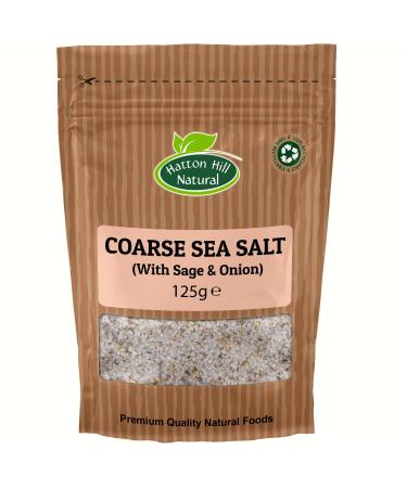 Coarse Sea Salt with Sage & Onion 125g by Hatton Hill