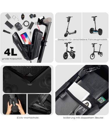 Secure Your Ride: Premium Castle E-Scooter Lock with Silicone Protection & 4L Storage Pocket - Ideal for E-Bikes Bicycles & Motorcycles - Buy Online on SooperMarket.com