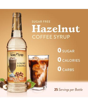 Jordan's Skinny Syrups Sugar-Free Coffee Syrup Hazelnut Flavoring for Chai Latte Protein Shake and More - Zero Calorie Gluten-Free Keto Friendly - 750ml (25.4 Fl Oz) - Buy Online on SooperMarket.com